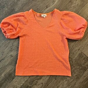 MELLODAY Bright Orange Top